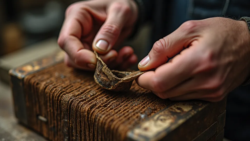 Accordion restoration, craftsman at work.