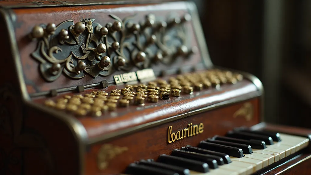 Antique accordion detail