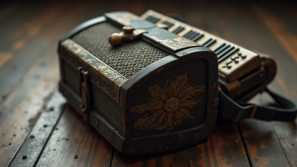 Antique accordion, early 20th century.