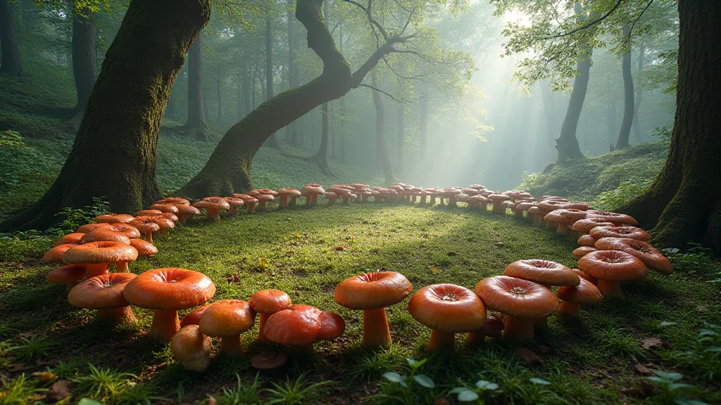 Fairy Ring in a Forest Clearing