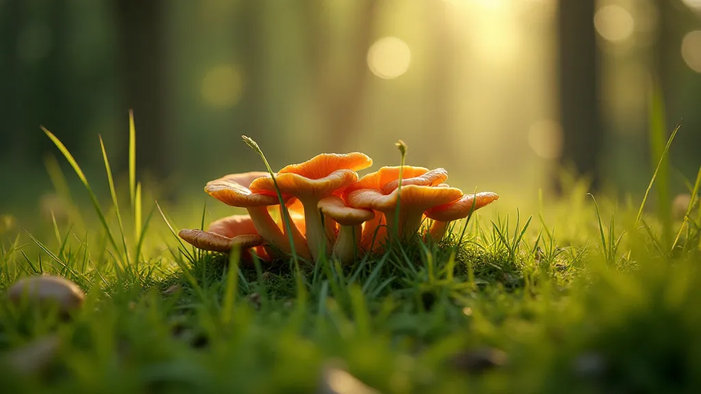 Fairy ring in a forest clearing